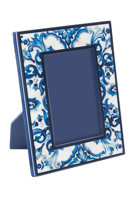 Blu Mediterraneo Lacquered Wood Picture Frame
